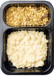 Каша рисовая с грушей и гранолой