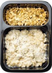 Каша с бананом и гранолой