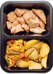 Курица по-тайски с овощами и беби картофелем