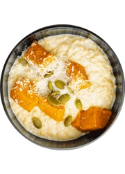 Пшенная каша с запеченной тыквой